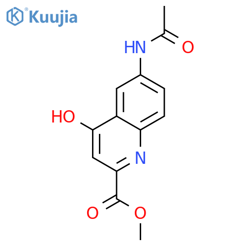 Methyl 6-acetamido-4-hydroxyquinoline-2-carboxylate structure