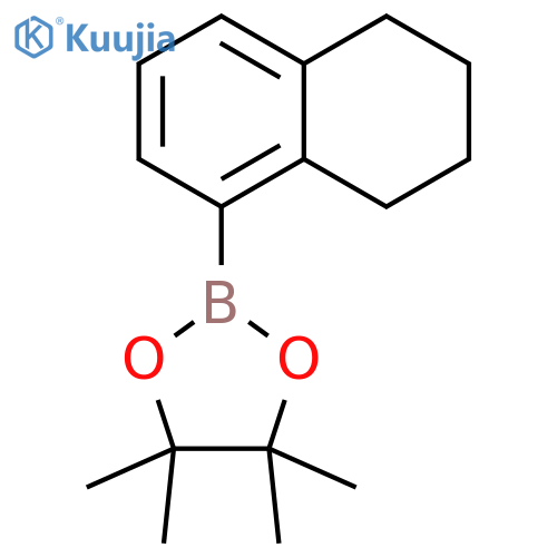 4,4,5,5-tetramethyl-2-(5,6,7,8-tetrahydronaphthalen-1-yl)-1,3,2-dioxaborolane structure