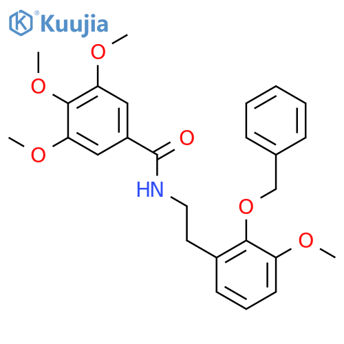 Benzamide,3,4,5-trimethoxy-N-[2-[3-methoxy-2-(phenylmethoxy)phenyl]ethyl]- structure