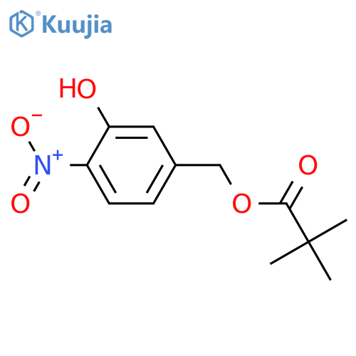 3-Hydroxy-4-nitrobenzyl pivalate structure