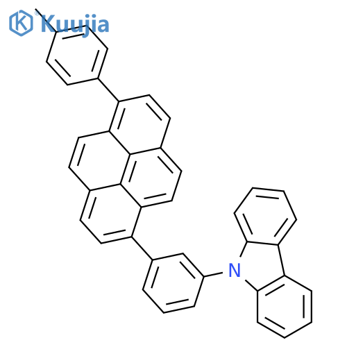 9H-Carbazole, 9-[3-[6-(4-methylphenyl)-1-pyrenyl]phenyl]- structure