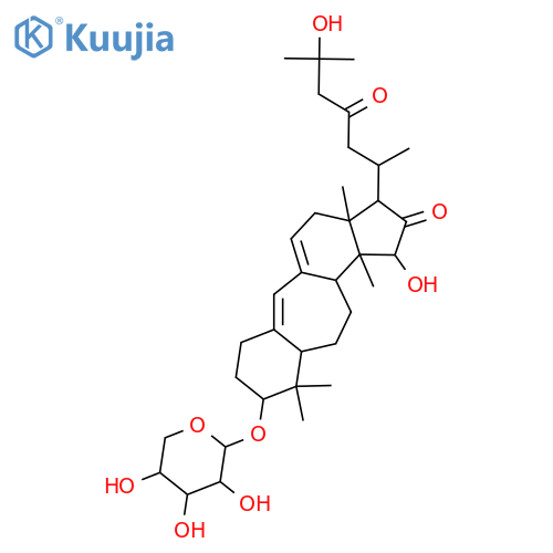 3,15,25-Trihydroxy-9,10-secocycloarta-10(19),9(11)-diene-16,23-dione; (3β,15α)-form, 3-O-α-L-Arabinopyranoside structure