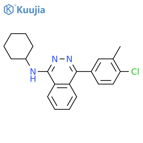 1-Phthalazinamine, 4-(4-chloro-3-methylphenyl)-N-cyclohexyl- structure
