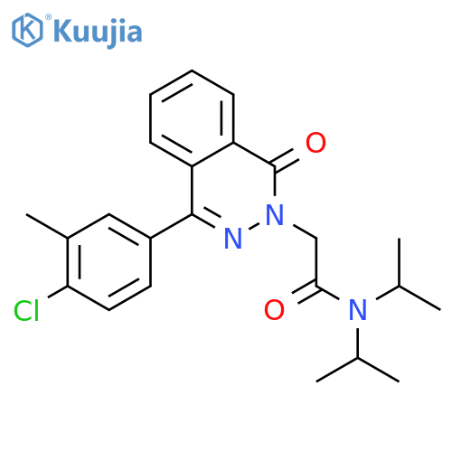 2(1H)-Phthalazineacetamide,4-(4-chloro-3-methylphenyl)-N,N-bis(1-methylethyl)-1-oxo- structure