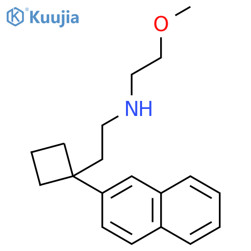 Cyclobutaneethanamine, N-(2-methoxyethyl)-1-(2-naphthalenyl)- structure