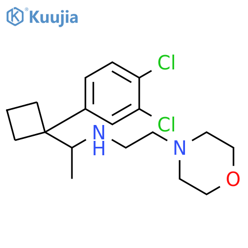 4-Morpholineethanamine, N-[1-[1-(3,4-dichlorophenyl)cyclobutyl]ethyl]- structure