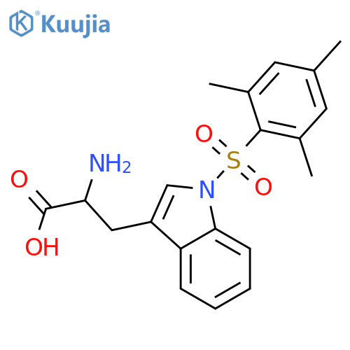 L-Tryptophan,1-[(2,4,6-trimethylphenyl)sulfonyl]- structure
