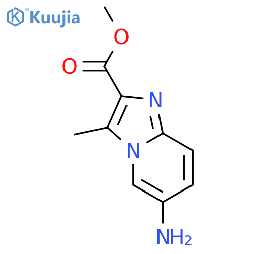Imidazo[1,2-a]pyridine-2-carboxylic acid, 6-amino-3-methyl-, methylester structure