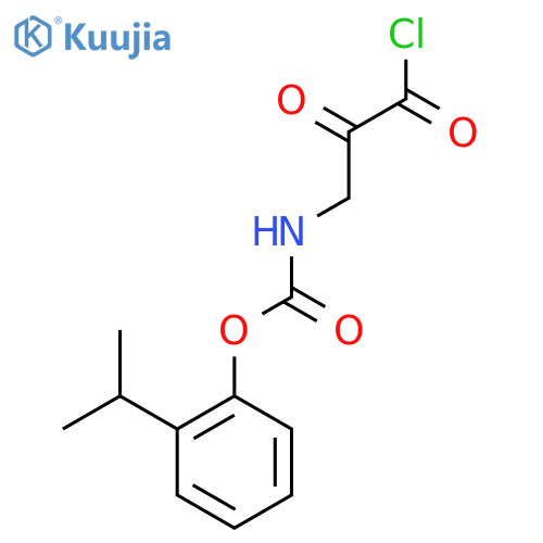 Carbamic acid, (chlorooxoacetyl)methyl-, 2-(1-methylethyl)phenyl ester structure