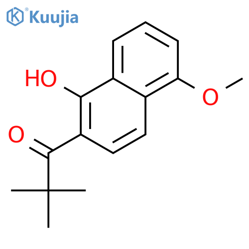 1-(1-hydroxy-5-methoxynaphthalen-2-yl)-2,2-dimethylpropan-1-one structure