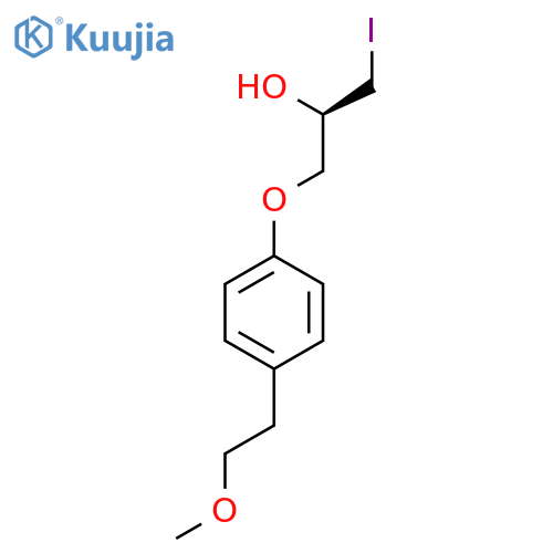2-Propanol, 1-iodo-3-[4-(2-methoxyethyl)phenoxy]-, (2R)- structure