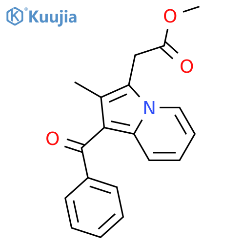 3-Indolizineacetic acid, 1-benzoyl-2-methyl-, methyl ester structure