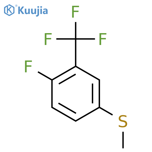Benzene, 1-fluoro-4-(methylthio)-2-(trifluoromethyl)- structure