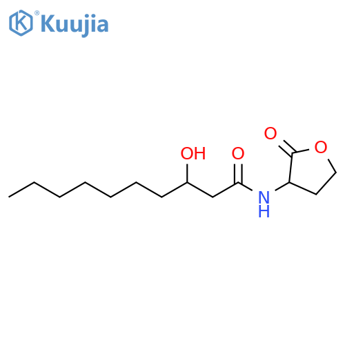 3-hydroxy-n-(2-oxotetrahydro-3-furanyl)decanamide structure