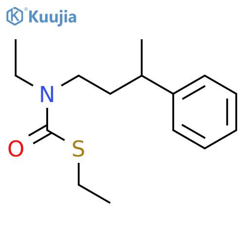 S-ethyl ethyl(3-phenylbutyl)carbamothioate structure