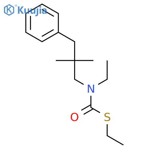 S-ethyl (2,2-dimethyl-3-phenylpropyl)ethylcarbamothioate structure