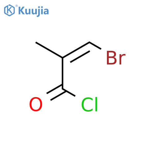 2-Propenoyl chloride, 3-bromo-2-methyl-, (Z)- structure