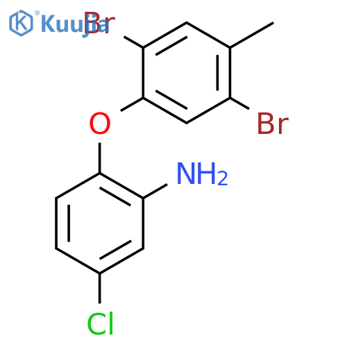 Benzenamine, 5-chloro-2-(2,5-dibromo-4-methylphenoxy)- structure