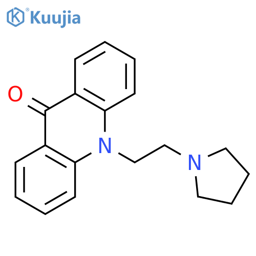 9(10H)-Acridinone, 10-[2-(1-pyrrolidinyl)ethyl]- structure
