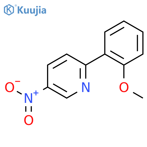 Pyridine, 2-(2-methoxyphenyl)-5-nitro- structure