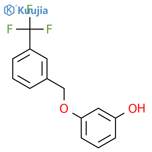 3-{3-(Trifluoromethyl)phenylmethoxy}phenol structure