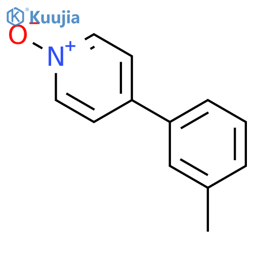 Pyridine, 4-(3-methylphenyl)-, 1-oxide structure