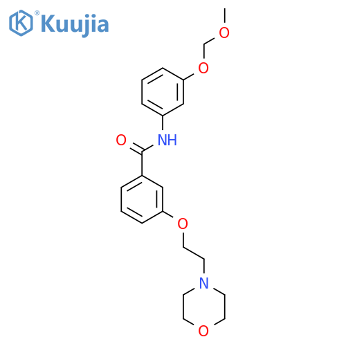 Benzamide, N-[3-(methoxymethoxy)phenyl]-3-[2-(4-morpholinyl)ethoxy]- structure