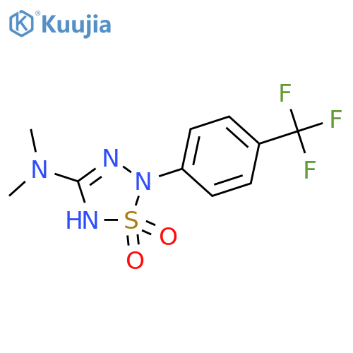 1,2,3,5-Thiatriazol-4-amine,2,5-dihydro-N,N-dimethyl-2-[4-(trifluoromethyl)phenyl]-, 1,1-dioxide structure