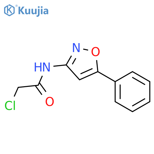 2-chloro-N-(5-phenyl-1,2-oxazol-3-yl)acetamide structure