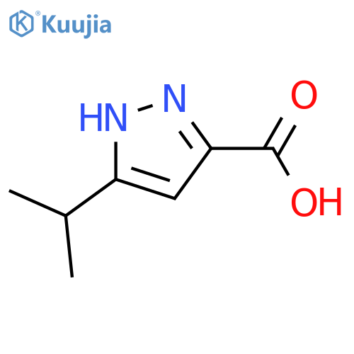 5-Isopropyl-1H-pyrazole-3-carboxylic acid structure