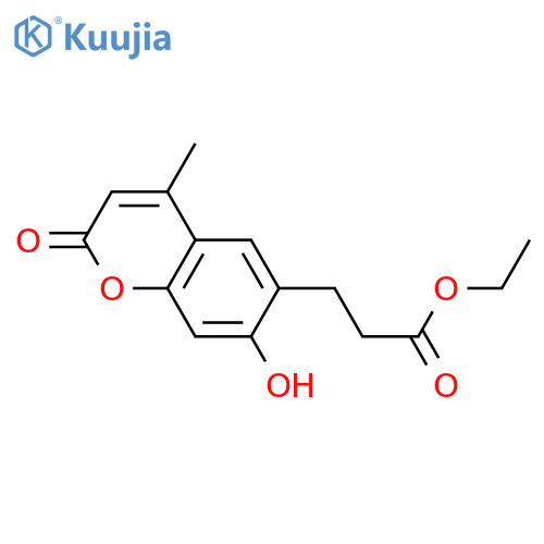 ethyl 3-(7-hydroxy-4-methyl-2-oxo-2H-chromen-6-yl)propanoate structure
