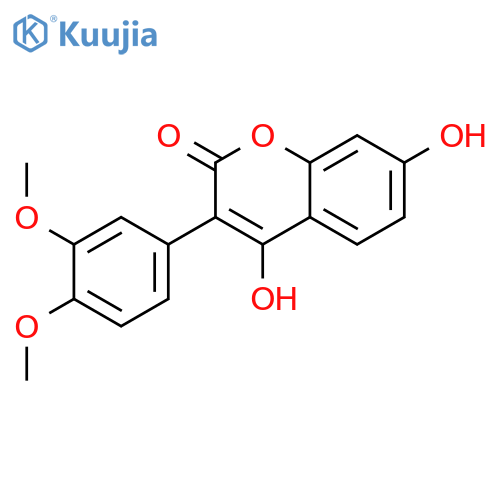 3-(3,4-dimethoxyphenyl)-4,7-dihydroxy-2H-chromen-2-one structure