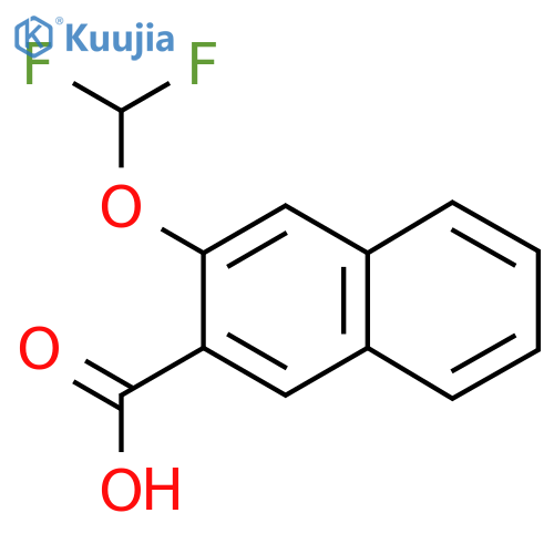 3-(Difluoromethoxy)naphthalene-2-carboxylic acid structure