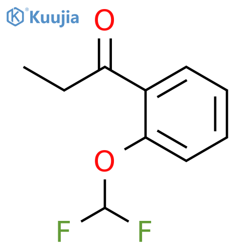 1-2-(difluoromethoxy)phenylpropan-1-one structure
