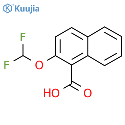 2-(Difluoromethoxy)naphthalene-1-carboxylic acid structure