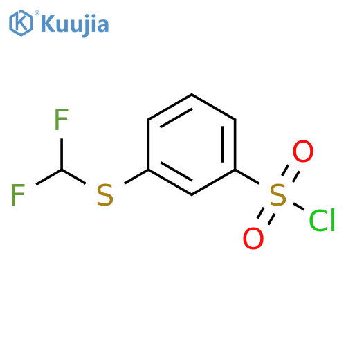 3-(difluoromethyl)sulfanylbenzene-1-sulfonyl chloride structure