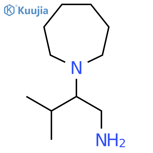 2-(Azepan-1-yl)-3-methylbutan-1-amine structure