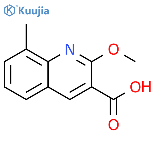 2-Methoxy-8-methylquinoline-3-carboxylic acid structure