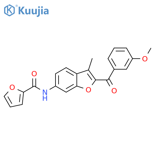 N-2-(3-methoxybenzoyl)-3-methyl-1-benzofuran-6-ylfuran-2-carboxamide structure