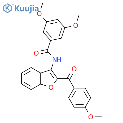 3,5-dimethoxy-N-2-(4-methoxybenzoyl)-1-benzofuran-3-ylbenzamide structure