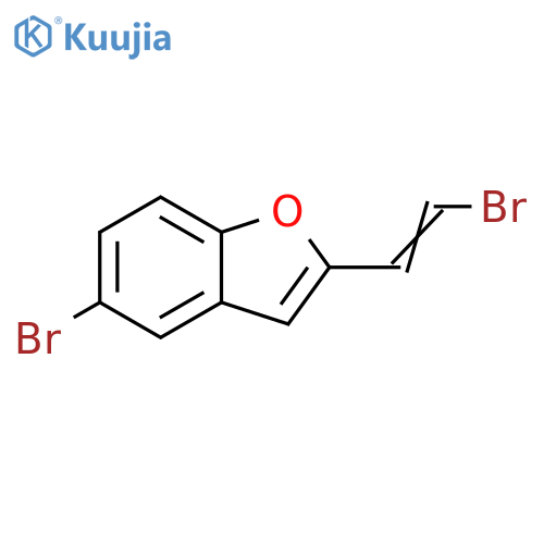 5-bromo-2-(E)-2-bromoethenyl-1-benzofuran structure