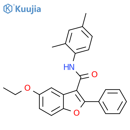 N-(2,4-dimethylphenyl)-5-ethoxy-2-phenyl-1-benzofuran-3-carboxamide structure