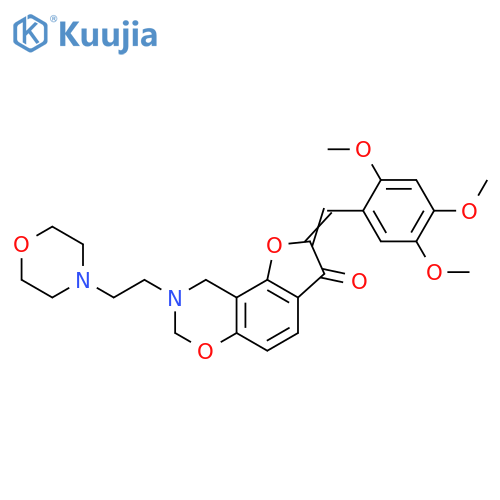 (4Z)-12-2-(morpholin-4-yl)ethyl-4-(2,4,5-trimethoxyphenyl)methylidene-3,10-dioxa-12-azatricyclo7.4.0.0^{2,6}trideca-1,6,8-trien-5-one structure