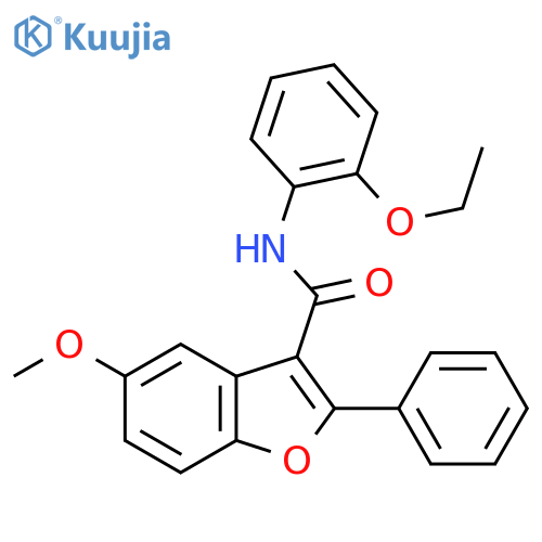 N-(2-ethoxyphenyl)-5-methoxy-2-phenyl-1-benzofuran-3-carboxamide structure