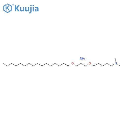 1-Pentanamine, 5-[2-amino-3-(hexadecyloxy)propoxy]-N,N-dimethyl- structure