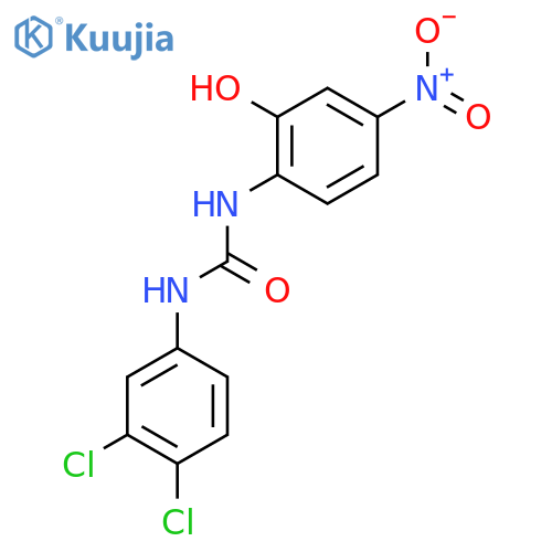 1-(3,4-dichlorophenyl)-3-(2-hydroxy-4-nitrophenyl)urea structure