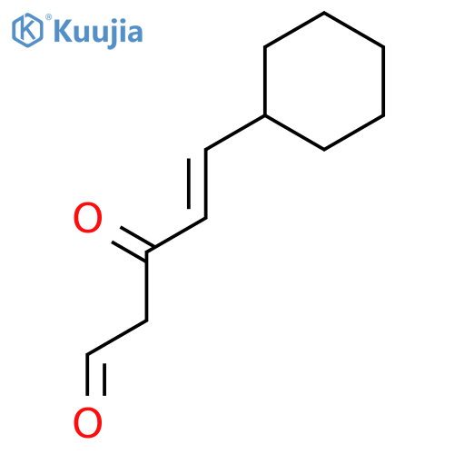 4-Pentenal, 5-cyclohexyl-3-oxo- structure