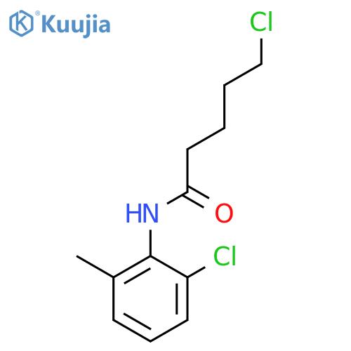 5-chloro-N-(2-chloro-6-methylphenyl)pentanamide structure
