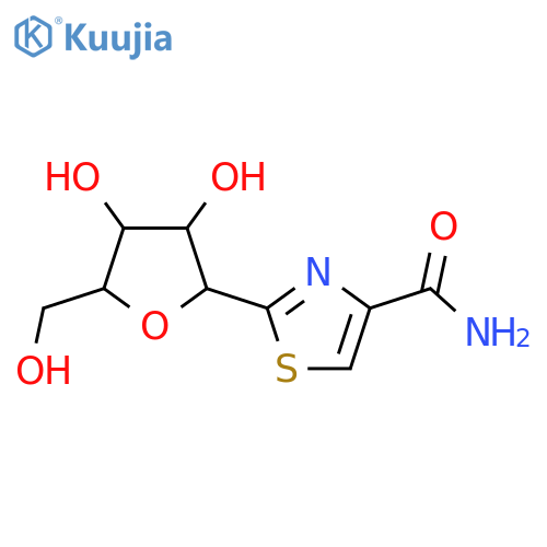 4-Thiazolecarboxamide,2-b-D-xylofuranosyl- structure