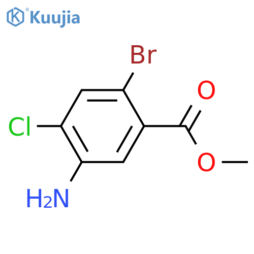Methyl 5-amino-2-bromo-4-chlorobenzoate structure